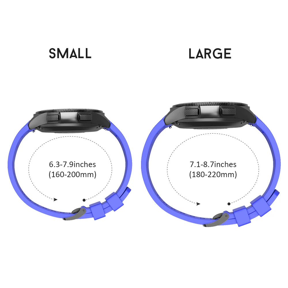 20mm Silicone Watchband for Samsung Galaxy Watch 42mm Strap for Gear Sport/Gear S2 Classic for SM-R7320 Watch Bracelet