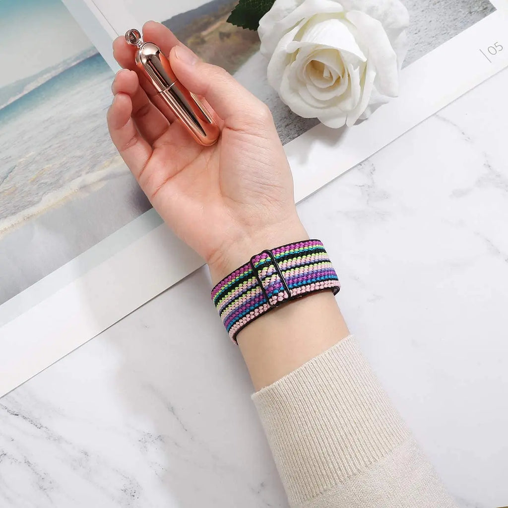 20mm 22mm strap For Samsung Galaxy watch 7/6/5 pro/4/classic/Active 2/Gear S3 Adjustable Nylon Elastic Huawei GT 2/4/3 Pro band