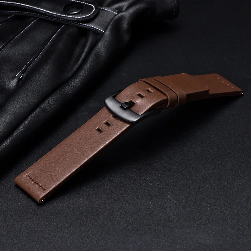 Genuine Leather Strap for Samsung Galaxy Gear S3 Watch Watchband for Sport Smart Watch Quick Release Watchbands 18 20 22mm