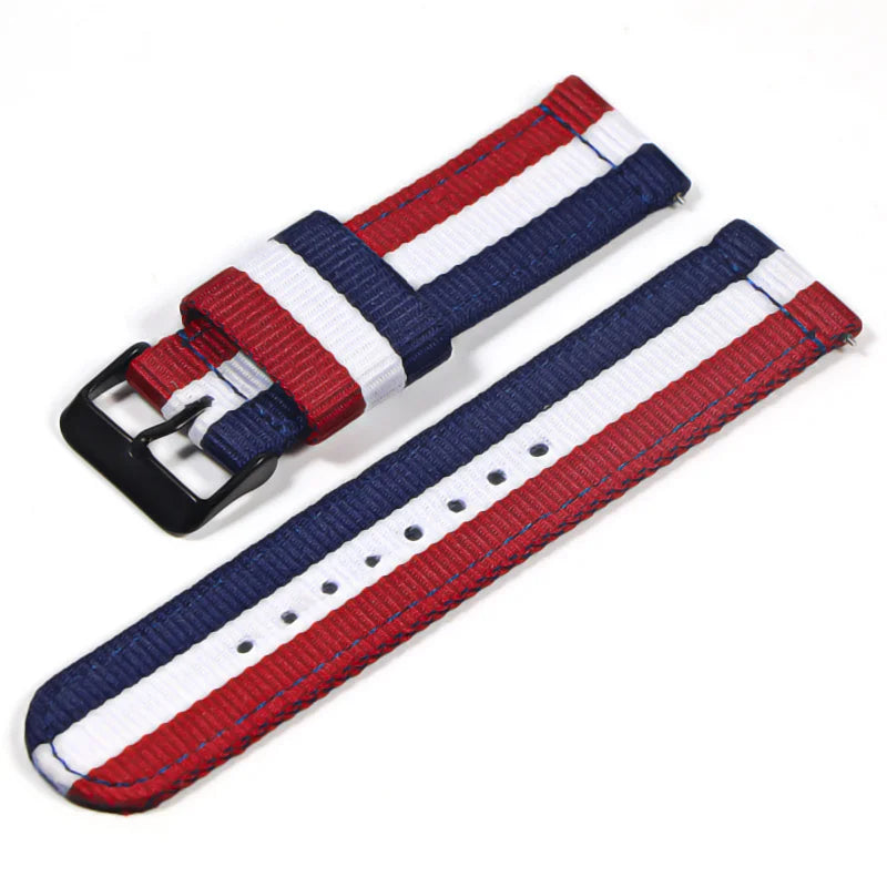 22mm Nylon watch strap For Samsung Galaxy watch 46mm 42mm Active2 Active1 Gear S3 frontier Sports nylon bang