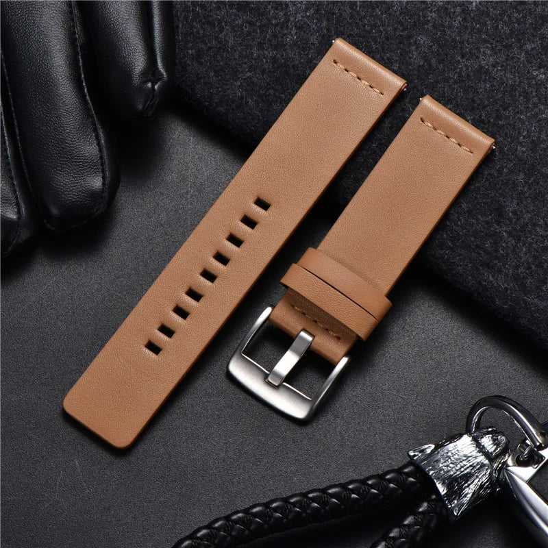 Genuine Leather Strap for Samsung Galaxy Gear S3 Watch Watchband for Sport Smart Watch Quick Release Watchbands 18 20 22mm