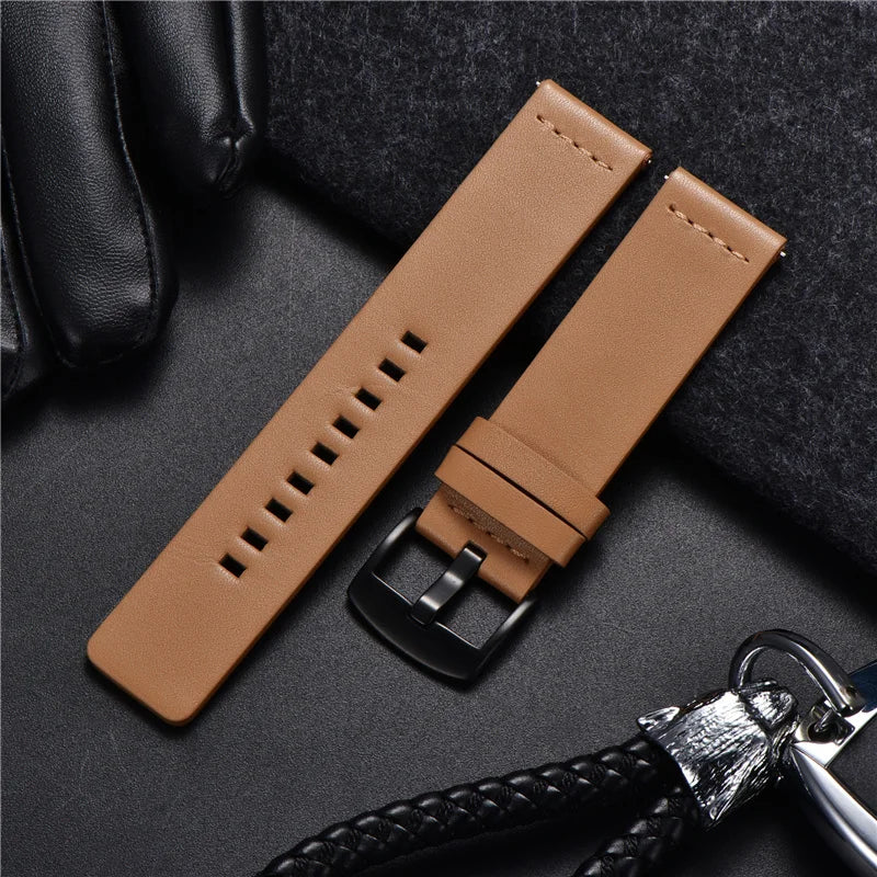 Genuine Leather Strap for Samsung Galaxy Gear S3 Watch Watchband for Sport Smart Watch Quick Release Watchbands 18 20 22mm
