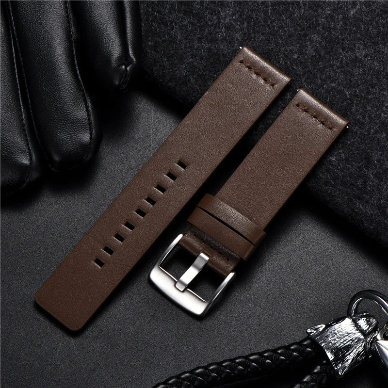 Genuine Leather Strap for Samsung Galaxy Gear S3 Watch Watchband for Sport Smart Watch Quick Release Watchbands 18 20 22mm