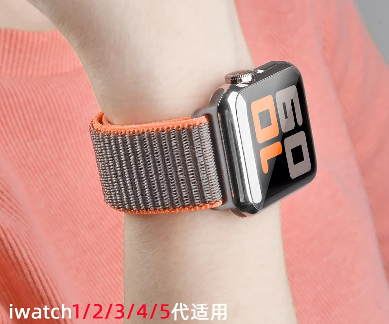 Nylon Loop band for Apple Watch band 46mm 44mm 40mm 42mm 45mm 41mm 49mm 44mm band Apple Watch Series Ultra 2 11 10 9 SE 7 6 5 4