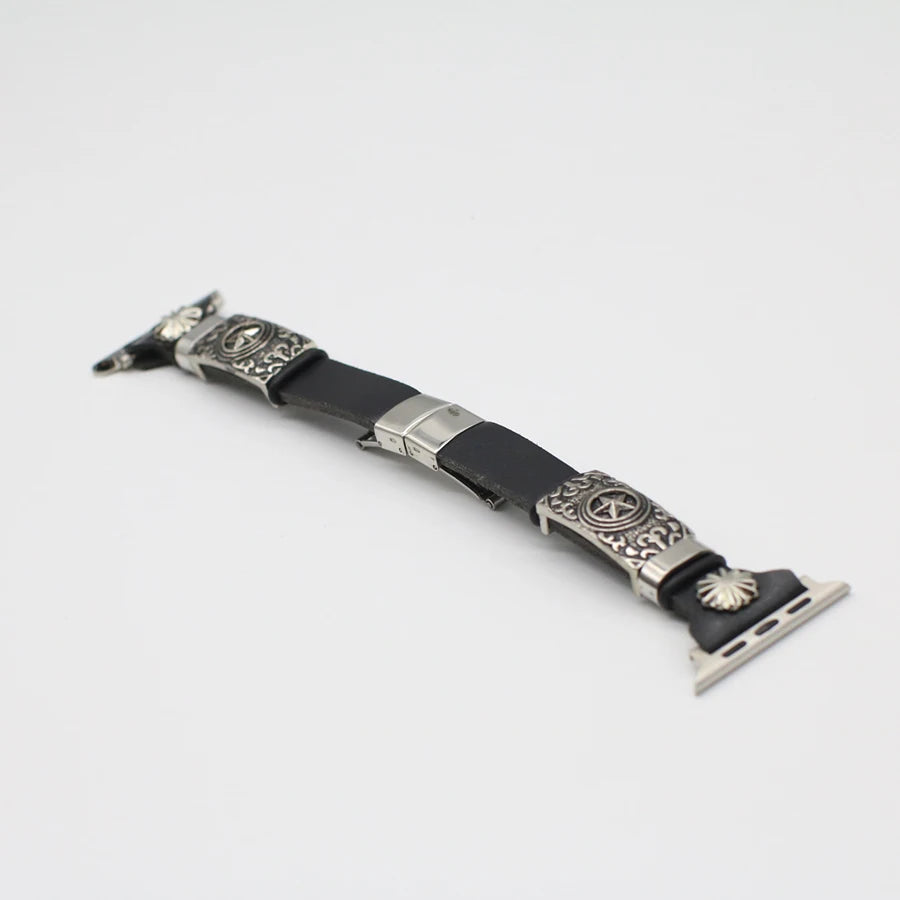 PU Lleather band for Apple Watch 8 7 6 SE 5 4 3 42mm 44mm 38mm 40mm Retro band Accessory for Apple Watch Replacement band