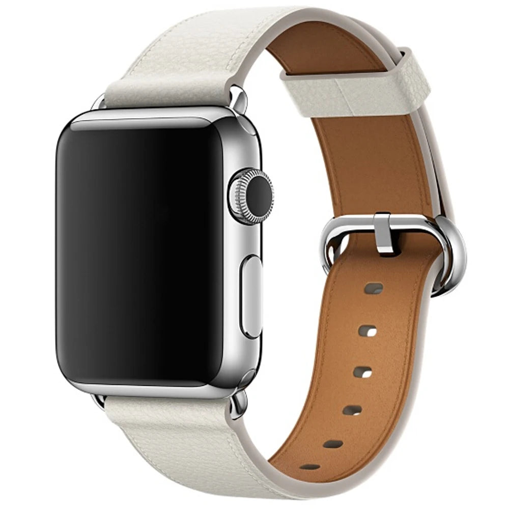 Fashion leather business band For Apple Watch 40mm 44mm 38mm 42mm wristband for Apple Watch Series 7 6 4 3 2 1 Watch band