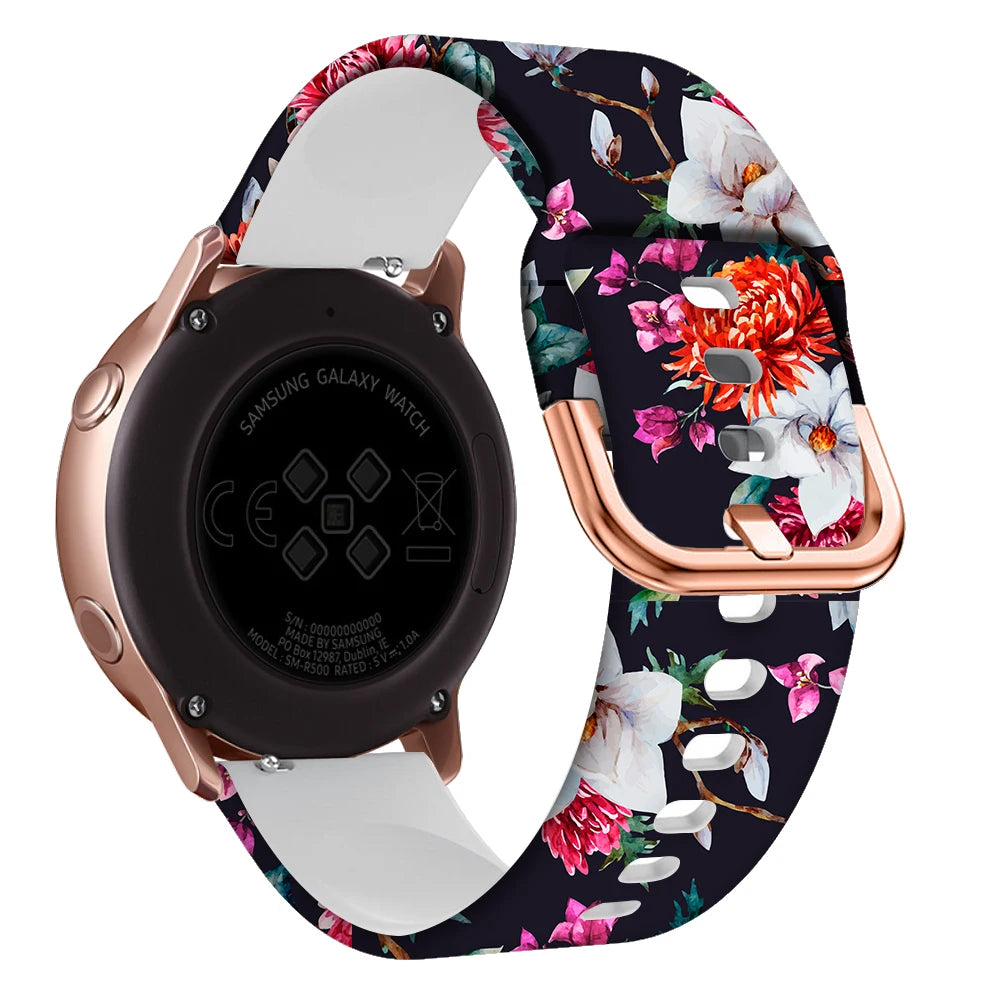 20mm Replacement Straps Correa For Samsung Galaxy Watch 5 Pro/7/6 4 44 40mm Classic 46 42 47 43mm FE Silicone Watchband Bracelet