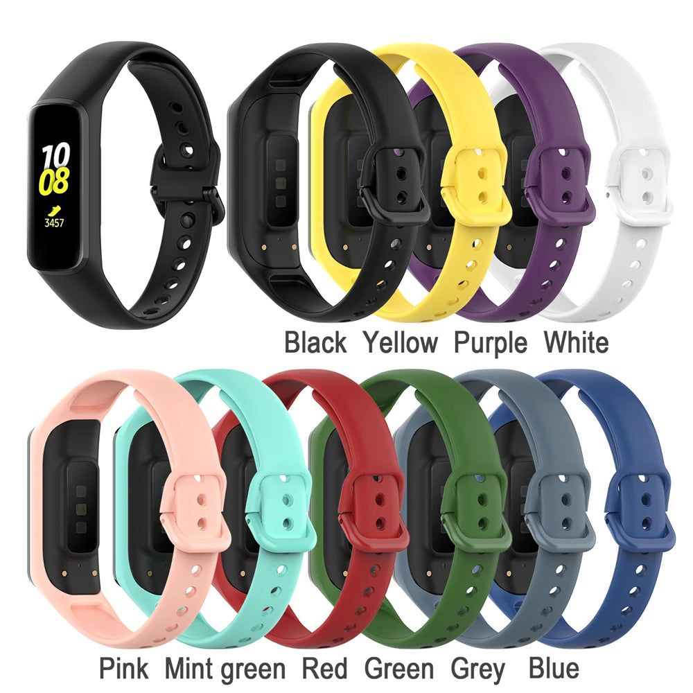 Silicone Strap For Samsung Galaxy Fit-e R375 Smart Adjustable Bracelet Replacement Wristband For Galaxy Fit E R375 Watchband