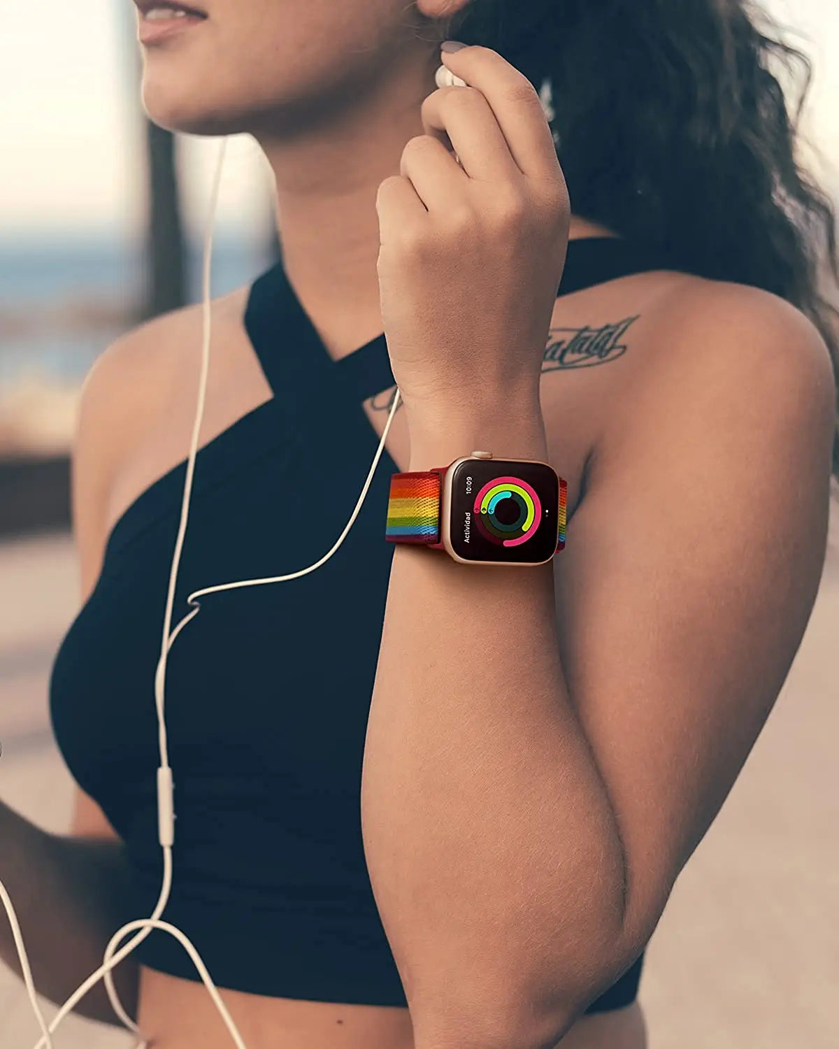 Scrunchie band for Apple Watch band 45mm 44mm 40mm 41mm 42mm 46mm 49mm Elastic Nylon band Apple Watch Series 10 9 8 7 SE Ultra 2