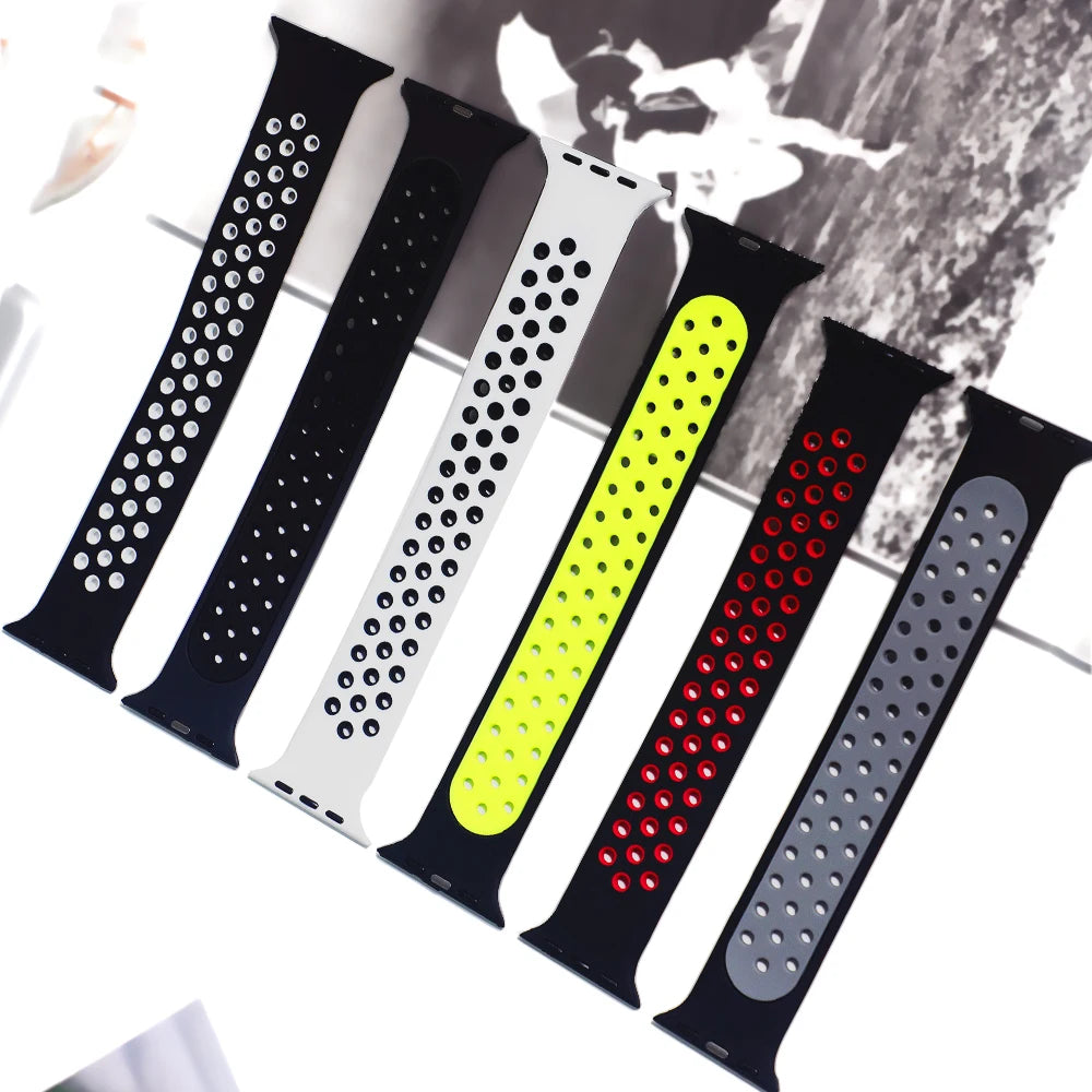 Solo Loop band For Apple Watch band 45mm 49mm 44mm 41mm 40mm silicone Elastic Belt band Apple Watch Series 3 5 SE 6 7 8 Ultra