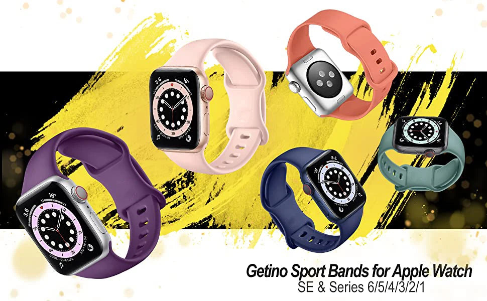 Silicone band For Apple Watch band 40mm 44mm 46mm 45mm 41mm 49mm 38mm 42mm Correa band Apple Watch Series 6 Ultra 2 7 8 9 SE 10 band