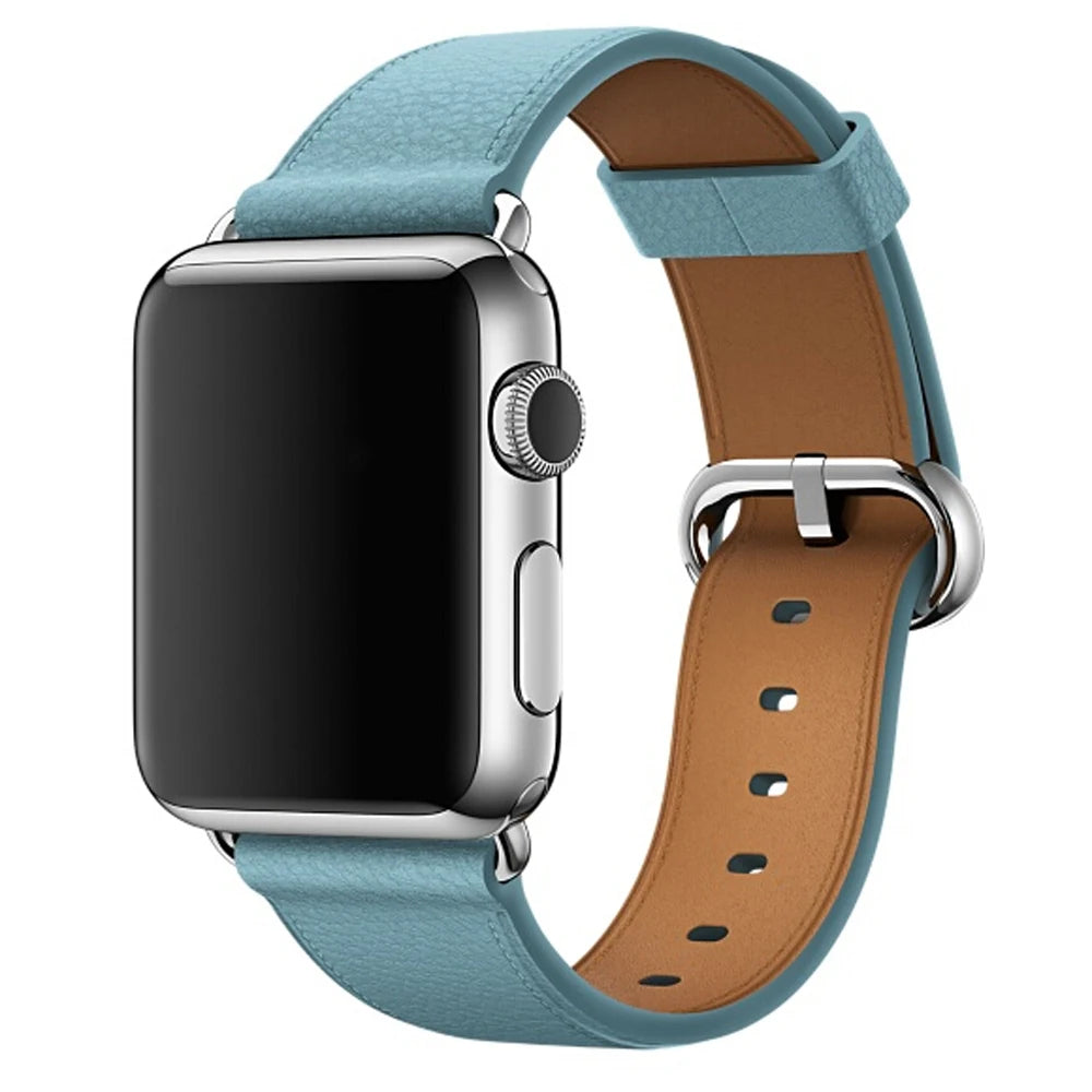 Fashion leather business band For Apple Watch 40mm 44mm 38mm 42mm wristband for Apple Watch Series 7 6 4 3 2 1 Watch band