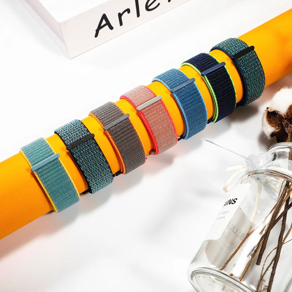 Nylon Loop band for Apple Watch band 46mm 44mm 40mm 42mm 45mm 41mm 49mm 44mm band Apple Watch Series Ultra 2 11 10 9 SE 7 6 5 4