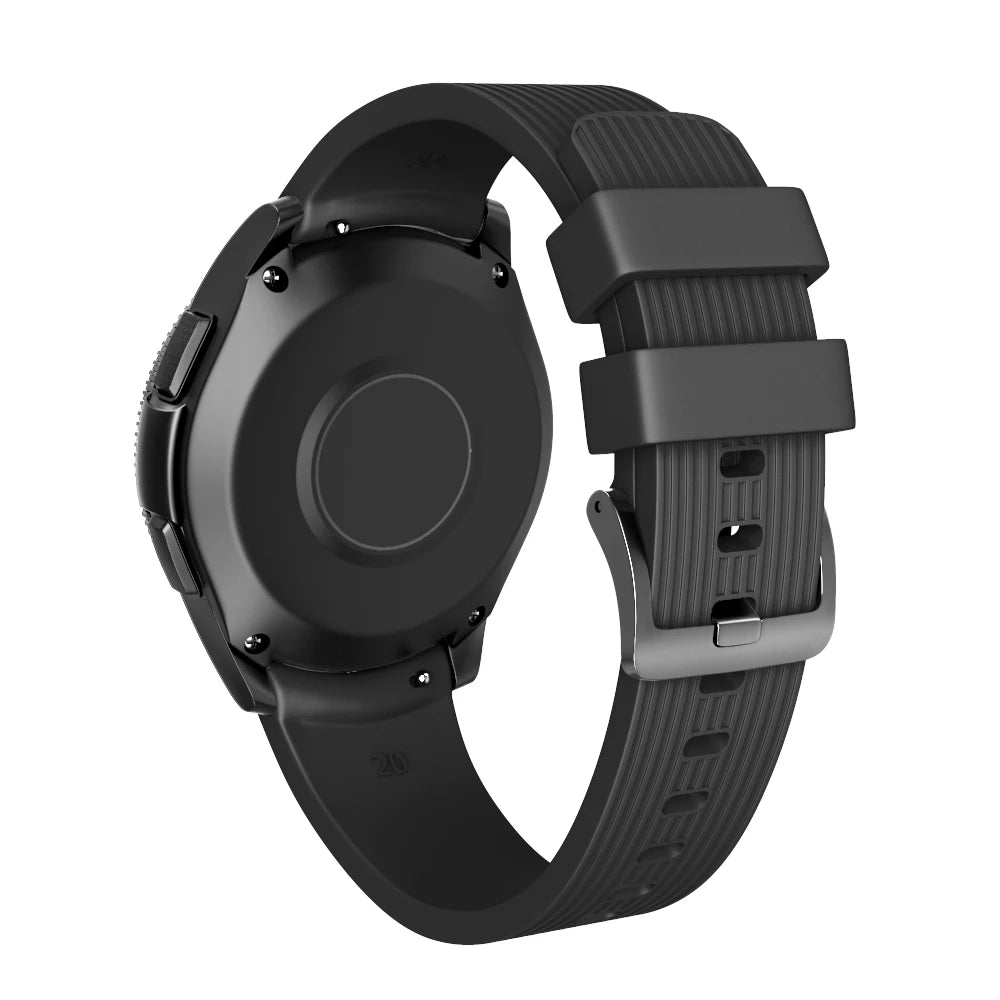 20mm Silicone Watchband for Samsung Galaxy Watch 42mm Strap for Gear Sport/Gear S2 Classic for SM-R7320 Watch Bracelet