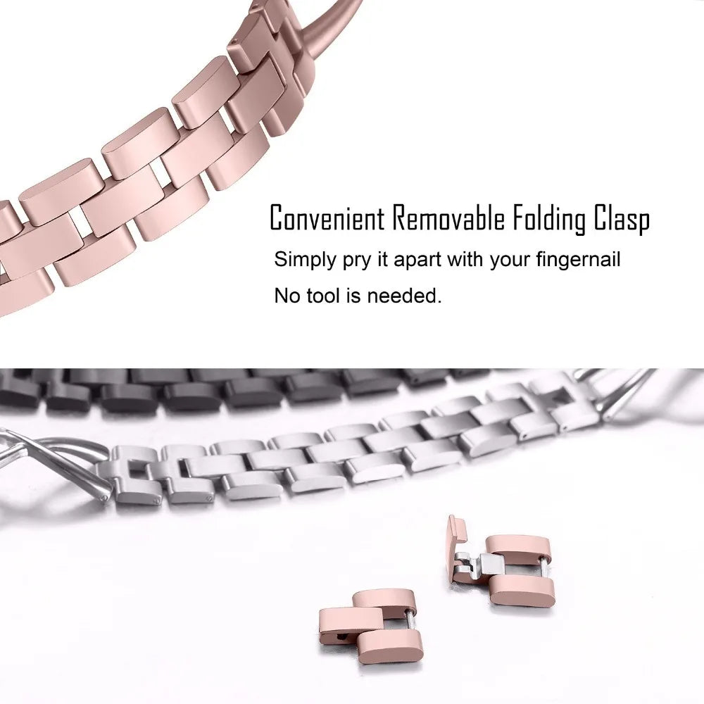 Lady band for Apple Watch band 49mm 44mm 41mm 45mm 40mm Diamond Stainless Steel Correa For Apple Watch Ultra 2 Series 9 8 7 6 SE 5 3