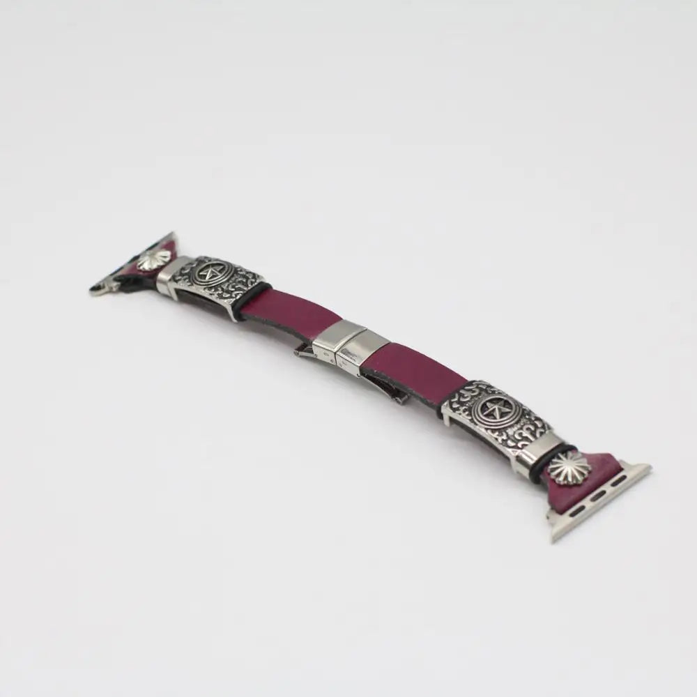 PU Lleather band for Apple Watch 8 7 6 SE 5 4 3 42mm 44mm 38mm 40mm Retro band Accessory for Apple Watch Replacement band