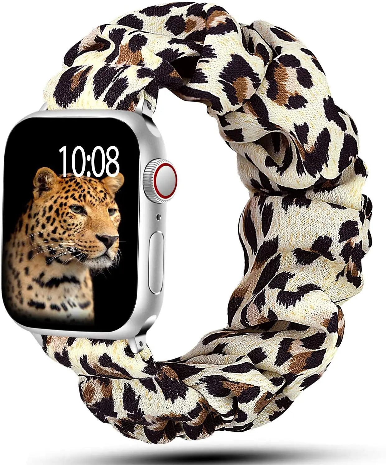 Scrunchie band for Apple Watch band 40mm 44mm 45mm 41mm 49mm 38mm 42mm Elastic Nylon Loop band Apple Watch Series 6 3 SE 7 8 Ultra
