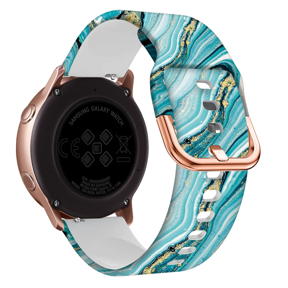 20mm Replacement Straps Correa For Samsung Galaxy Watch 5 Pro/7/6 4 44 40mm Classic 46 42 47 43mm FE Silicone Watchband Bracelet