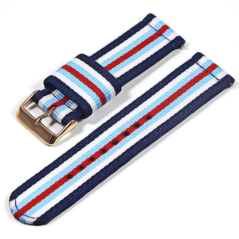 22mm Nylon watch strap For Samsung Galaxy watch 46mm 42mm Active2 Active1 Gear S3 frontier Sports nylon bang