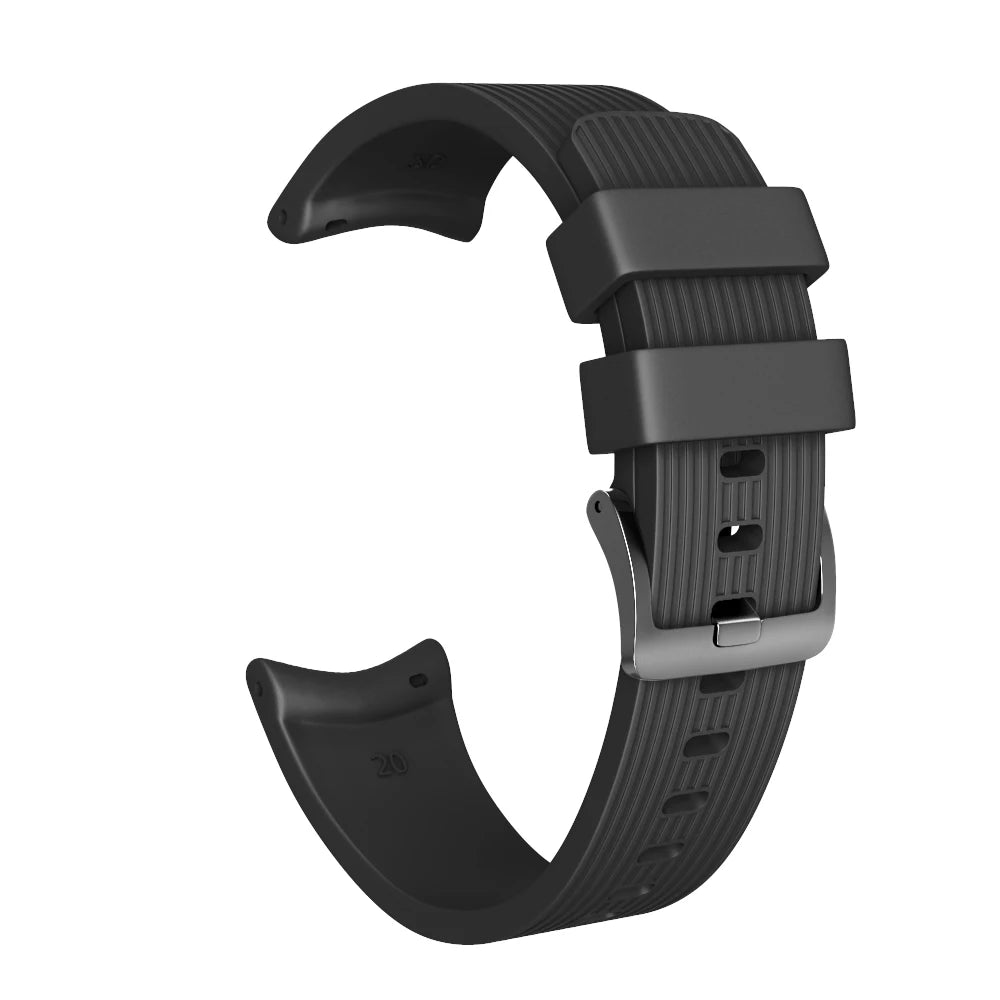 20mm Silicone Watchband for Samsung Galaxy Watch 42mm Strap for Gear Sport/Gear S2 Classic for SM-R7320 Watch Bracelet
