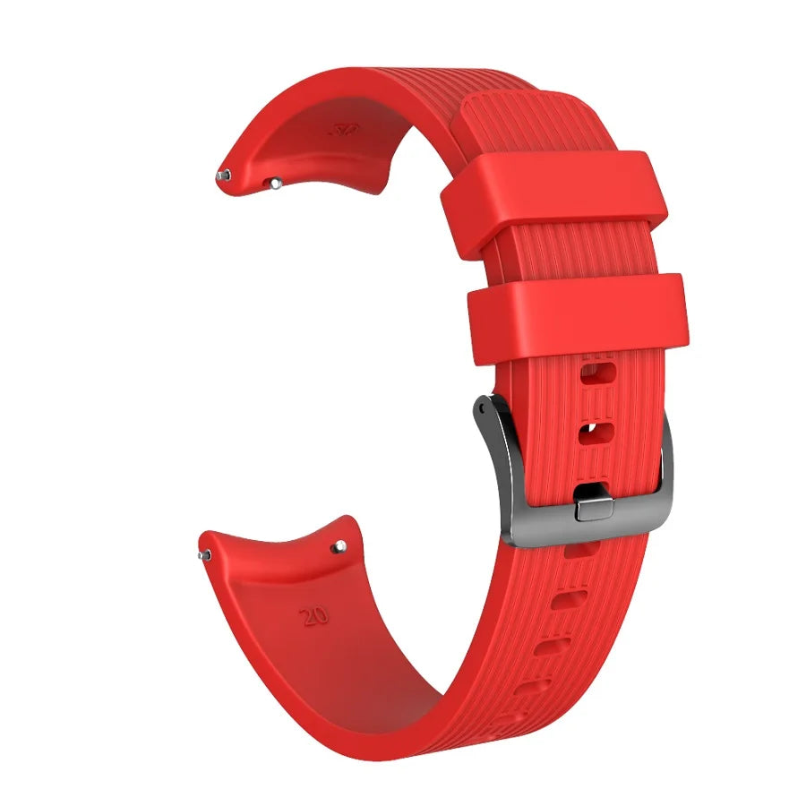 20mm Silicone Watchband for Samsung Galaxy Watch 42mm Strap for Gear Sport/Gear S2 Classic for SM-R7320 Watch Bracelet