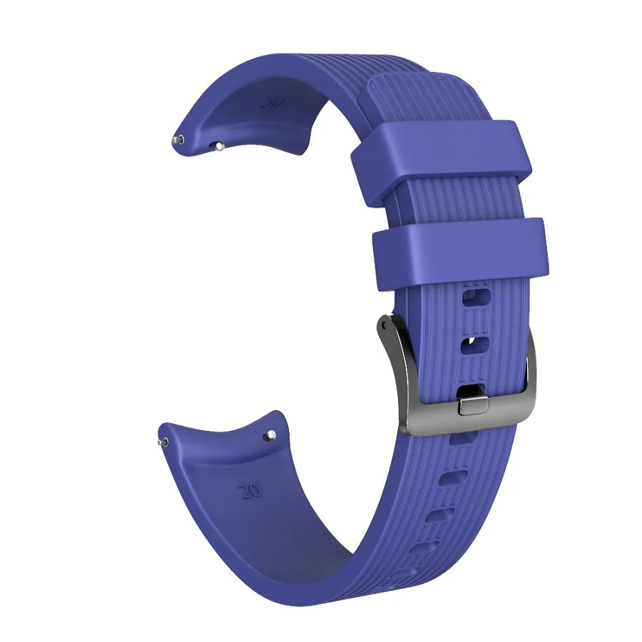 20mm Silicone Watchband for Samsung Galaxy Watch 42mm Strap for Gear Sport/Gear S2 Classic for SM-R7320 Watch Bracelet