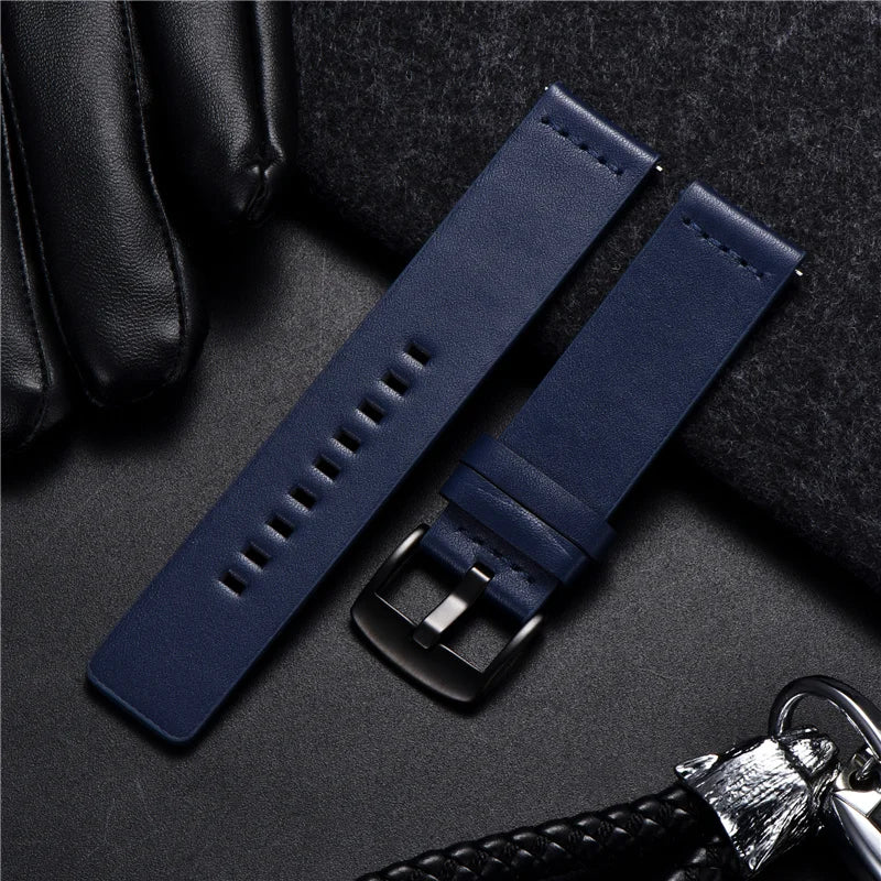 Genuine Leather Strap for Samsung Galaxy Gear S3 Watch Watchband for Sport Smart Watch Quick Release Watchbands 18 20 22mm