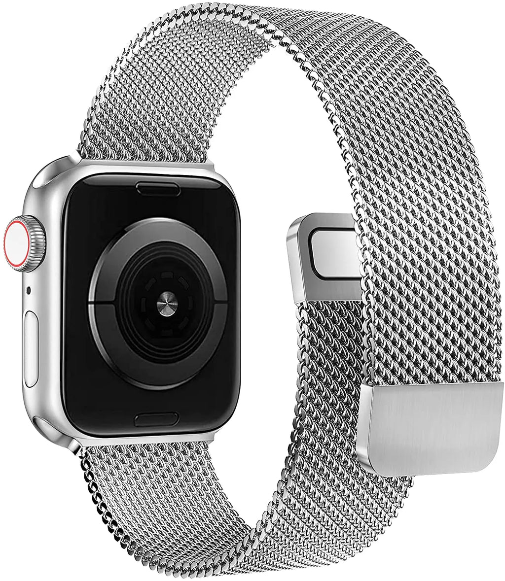 band For Apple Watch band 44mm 40mm 45mm 41mm 38mm 42mm 44mm Accessorie Milanese Loop metal band Apple Watch serie 3 4 5 6 SE 7