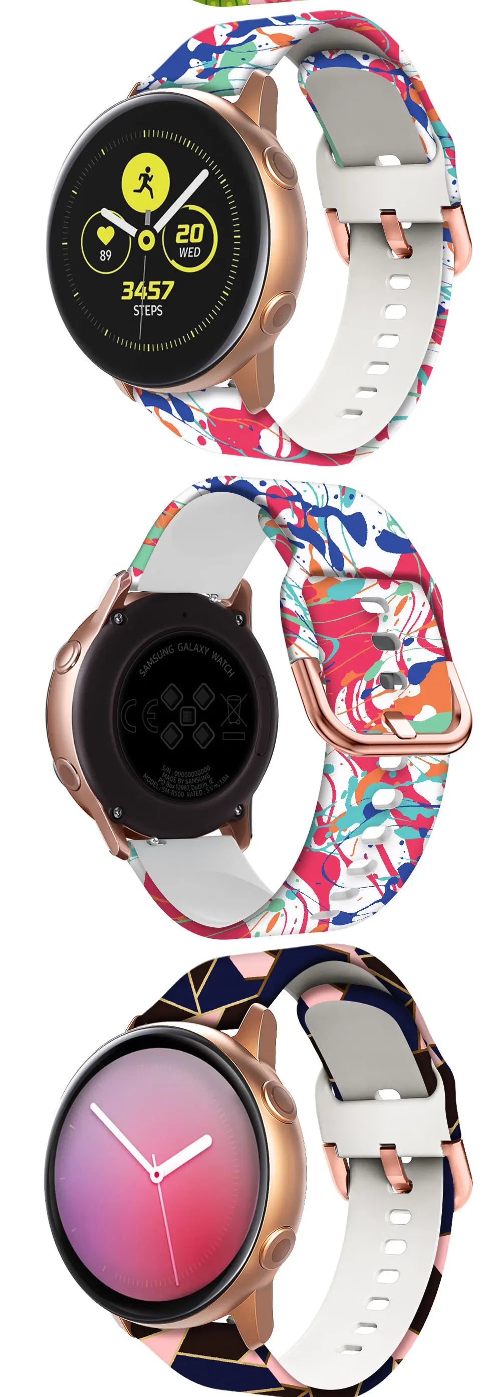 20mm Replacement Straps Correa For Samsung Galaxy Watch 5 Pro/7/6 4 44 40mm Classic 46 42 47 43mm FE Silicone Watchband Bracelet