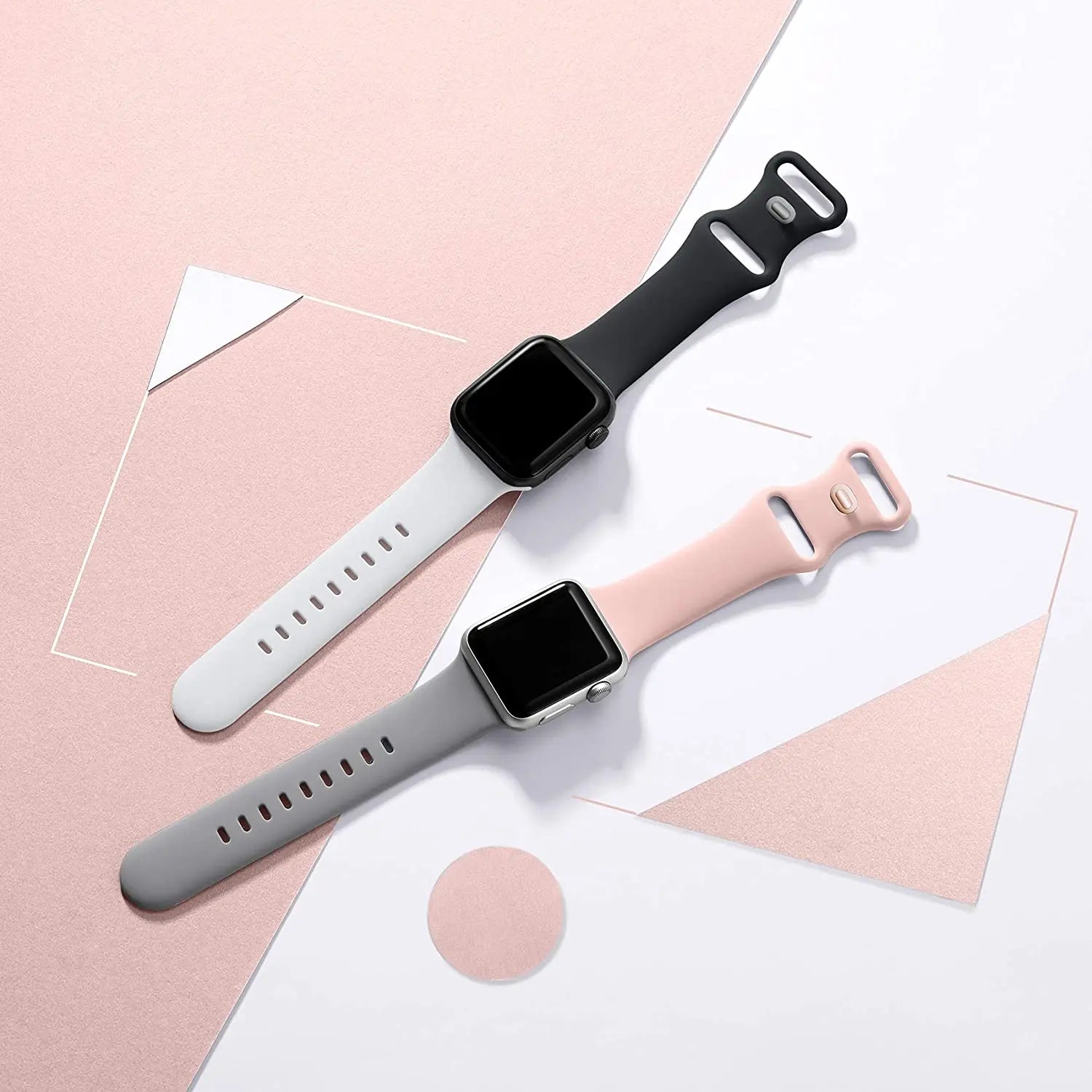 Silicone band For Apple Watch band 40mm 44mm 46mm 45mm 41mm 49mm 38mm 42mm Correa band Apple Watch Series 6 Ultra 2 7 8 9 SE 10 band