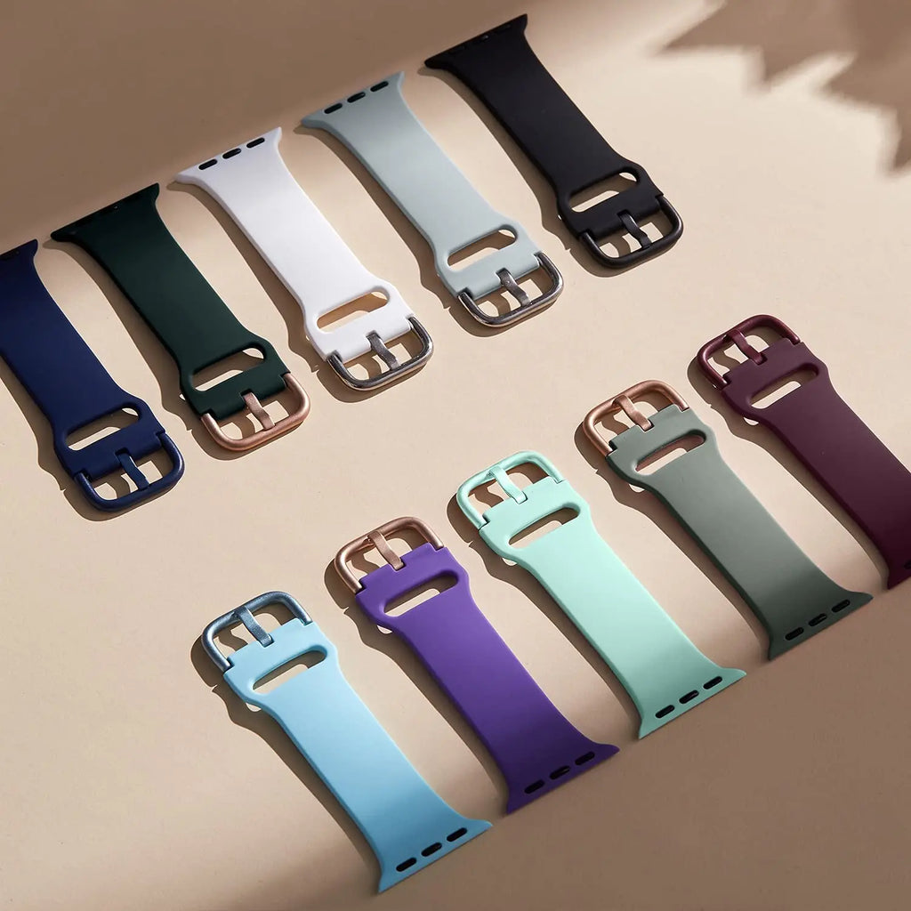Silicone band For Apple Watch band 11 10 9 8 7 46mm 42mm 45mm 41mm Ultra 3 49mm sport band Apple Watch 6 5 4 SE 44mm 40mm Belt