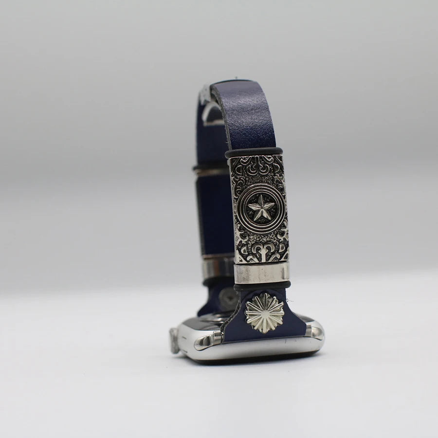 PU Lleather band for Apple Watch 8 7 6 SE 5 4 3 42mm 44mm 38mm 40mm Retro band Accessory for Apple Watch Replacement band