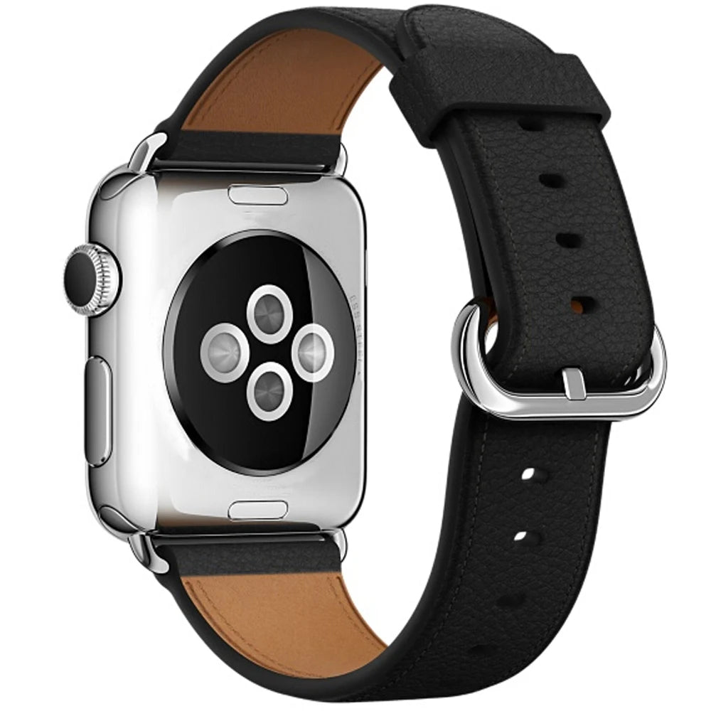 Fashion leather business band For Apple Watch 40mm 44mm 38mm 42mm wristband for Apple Watch Series 7 6 4 3 2 1 Watch band