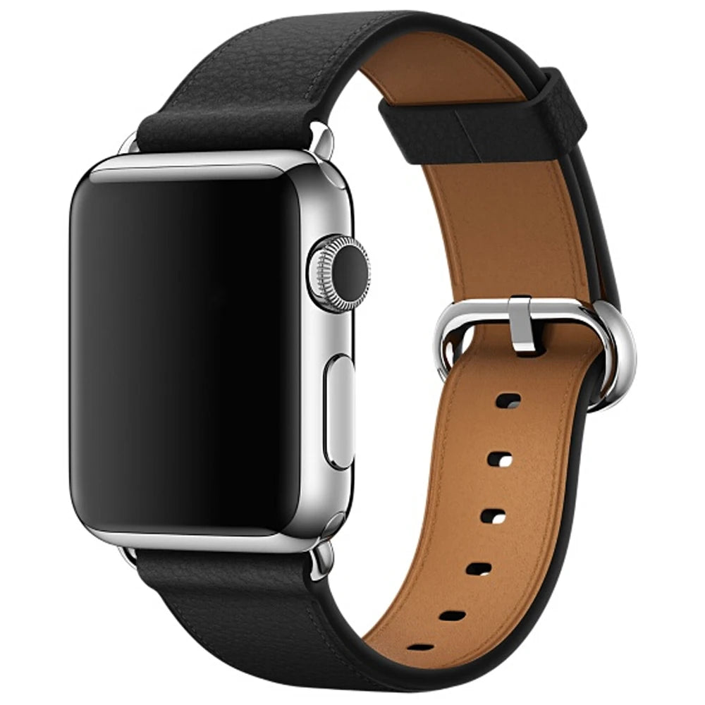 Fashion leather business band For Apple Watch 40mm 44mm 38mm 42mm wristband for Apple Watch Series 7 6 4 3 2 1 Watch band