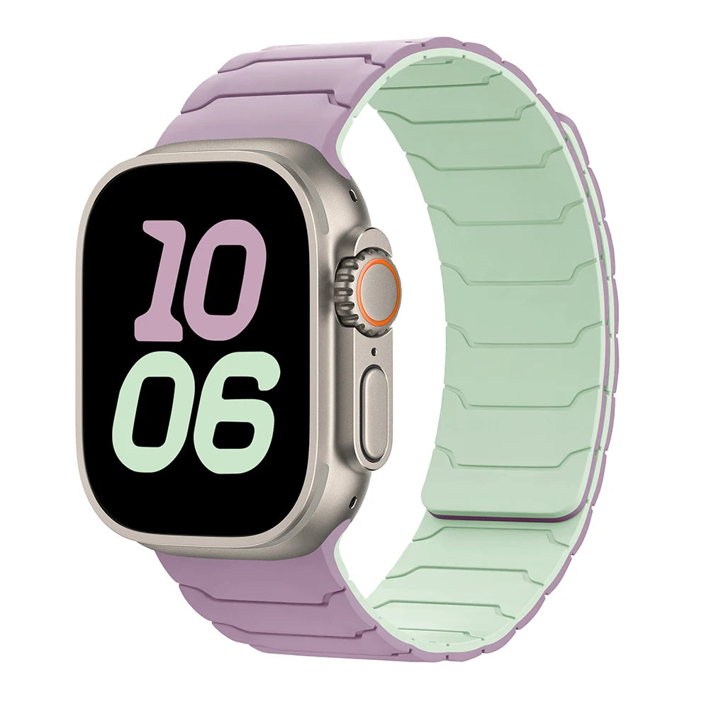 magnetic band For Apple Watch band Ultra 2 3 49mm 44mm 40mm 41mm 46mm 42mm 45mm 38mm Silicone band Apple Watch Series 11 9 8 SE 10