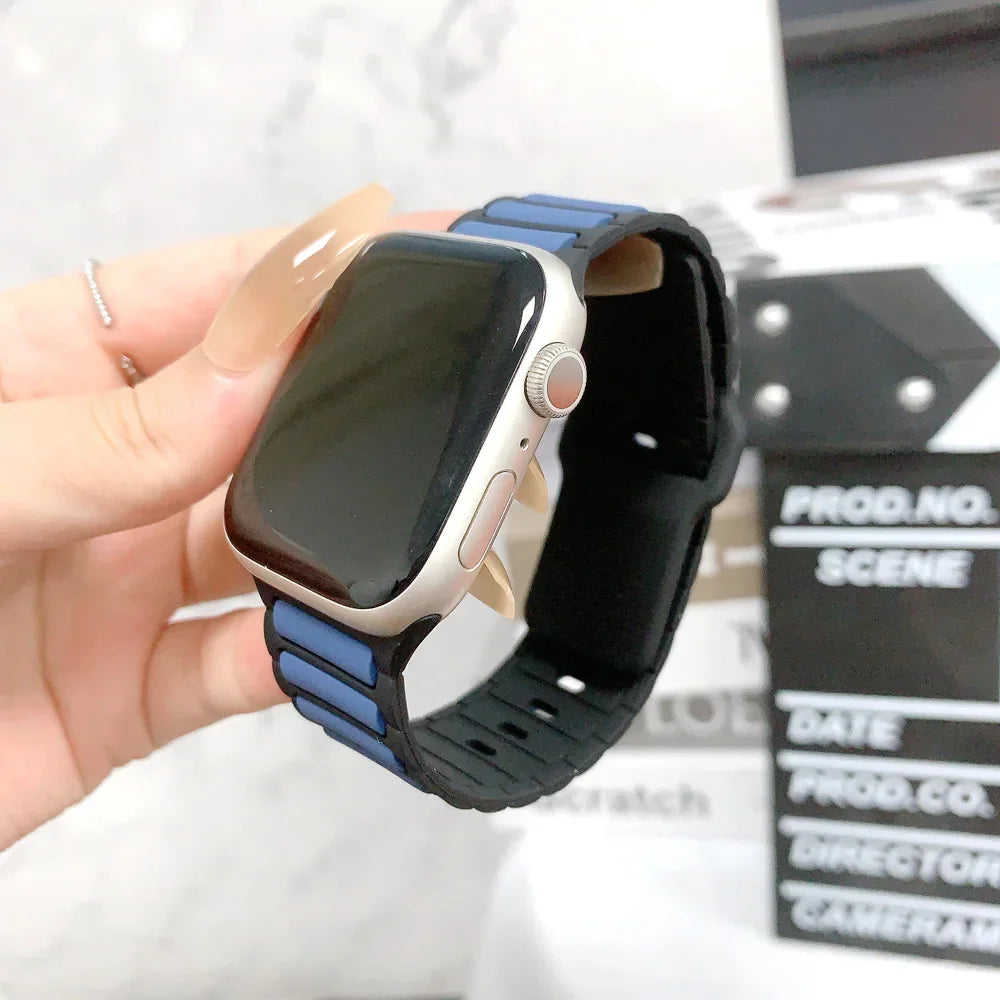 Silicone band for Apple Watch 10 band 46mm 45mm 44mm 49mm 42mm 40mm 38mm correa band Apple Watch Series 9 8 7 6 5 SE Ultra 2 band