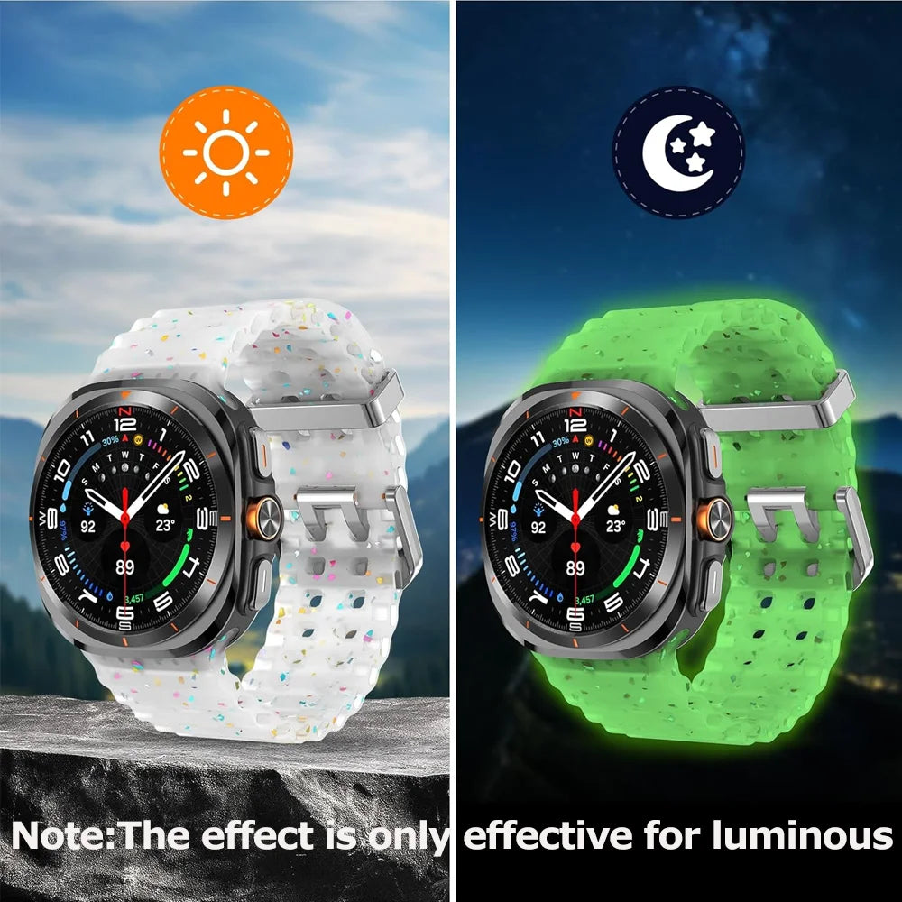 Original Marine for Samsung Galaxy watch Ultra 2 Strap accessories Colorful Sport Bracelet Correa Galaxy watch 7 Ultra 47mm Band