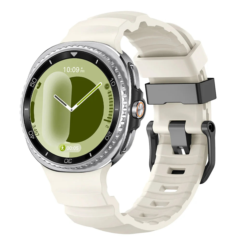 Trail Silicone Band for Samsung Galaxy Watch 8 Strap 44mm 40mm No Gaps Bracelet for Galaxy Watch 8 Classic 46mm Sport Wristband