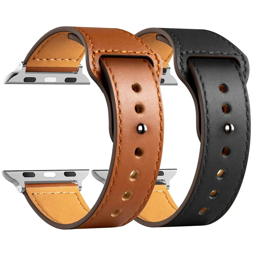 Leather band For Apple Watch band Ultra 49mm 46mm 44mm 40mm 38mm 42mm sport band Apple Watch Series 10 9 8 7 3 5 6 SE 41mm 45mm