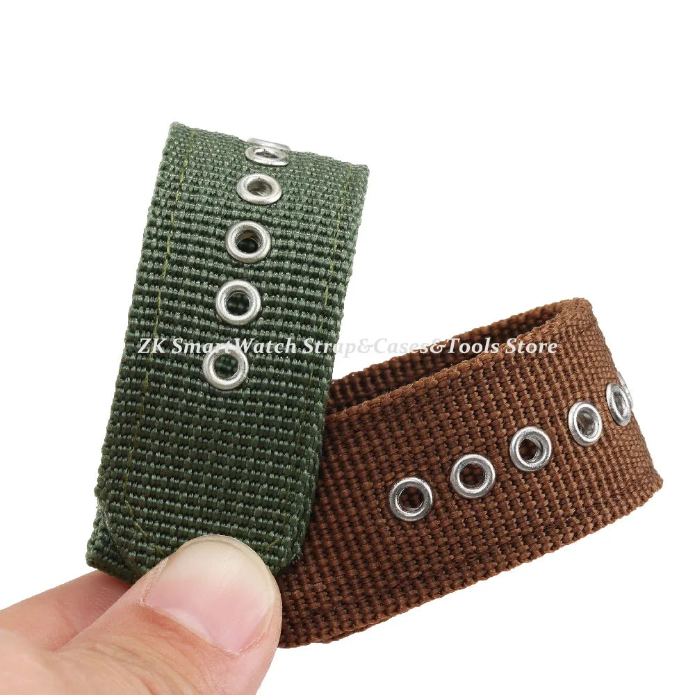 18mm 20mm 22mm Band Nylon Watch Strap for Samsung Galaxy Watch 5 Pro 42mm 46mm Active1 Active2 Gear S3 Frontier Sports