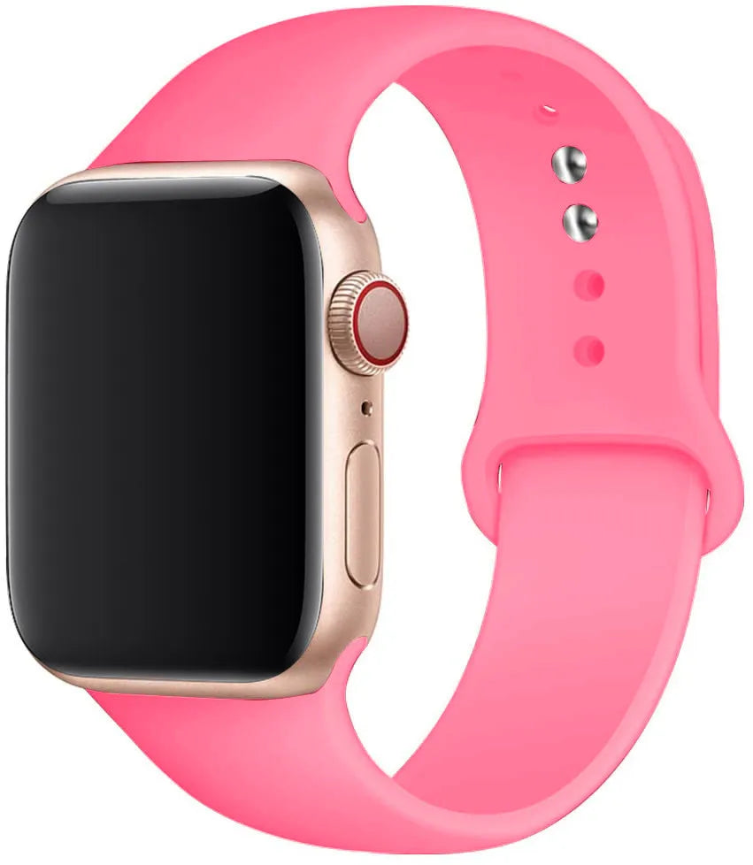 Silicone band For Apple Watch band 40mm 49mm 44mm 45mm 46mm 42mm 41mm 38mm sport band Apple Watch Series 10 9 8 3 SE Ultra 2