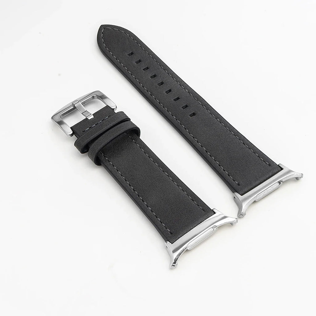 No Gaps Leather Strap for Samsung Galaxy Watch Ultra 47mm Wristband Bracelet for Galaxy Watch 7 Ultra 47mm Quick Business Band