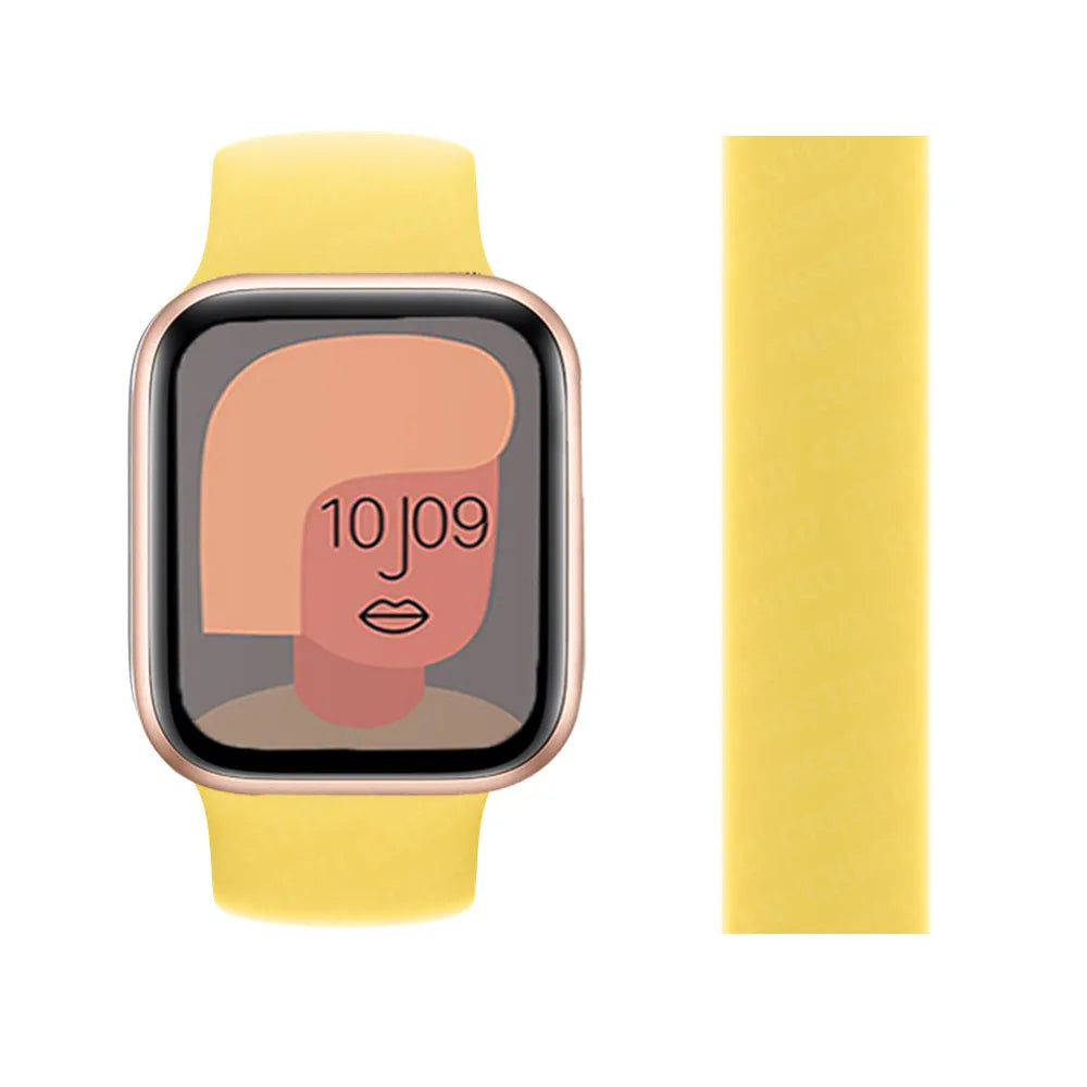 Solo band for Apple Watch band 44mm 45mm 41mm 40mm 42mm Ultra 2 49mm Silicone band correa Apple Watch Series 9 6 5 3 4 SE 7 8