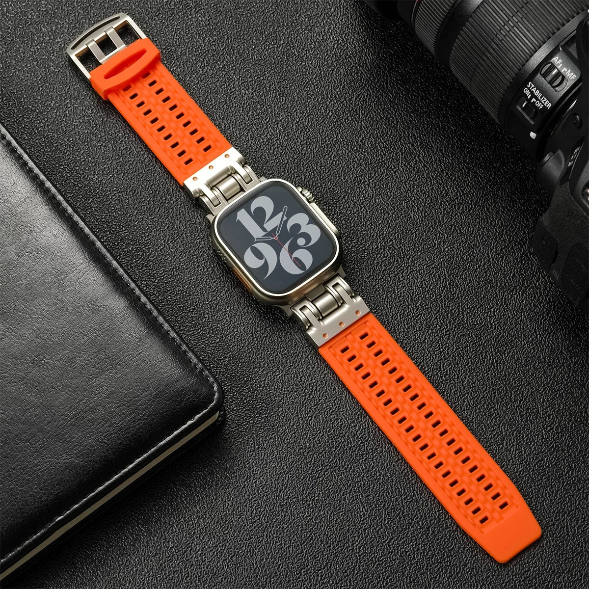 Soft Silicone band for Apple Watch Ultra 2 49mm 45mm 42mm 44mm sport Breathable band for Apple Watch Series 9 8 7 6 5 4 band