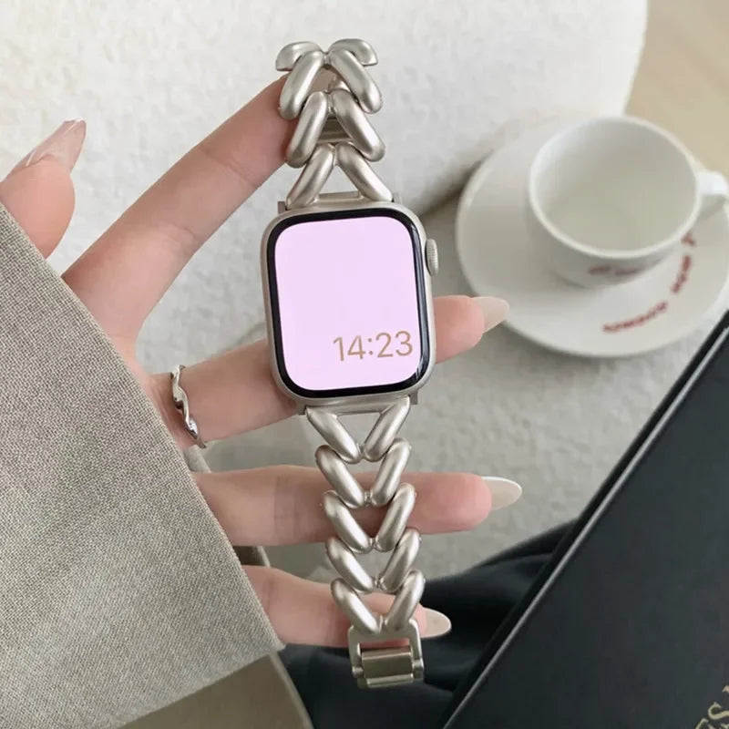 Metal band for Apple Watch 10 band 46mm 42mm 41mm 44mm 45mm 40mm 49mm Women watch band Belt band Apple Watch Series 9 8 7 SE Ultra