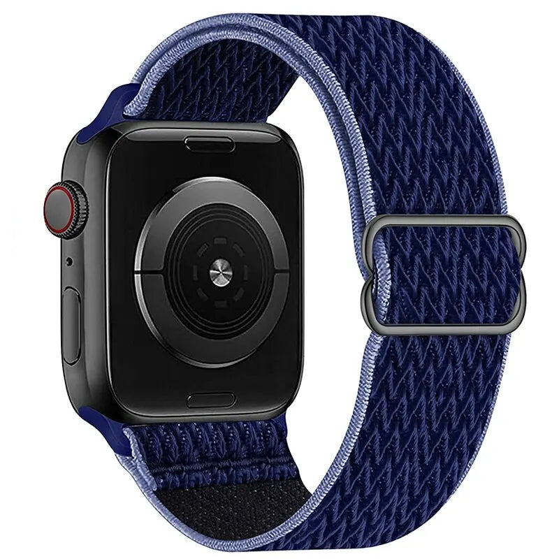 Nylon Elastic Solo Loop for Apple Watch Ultra 49mm band 45mm 44mm 46mm 41mm Scrunchie Adjustable band Apple Watch serie 6 7 8 9 10