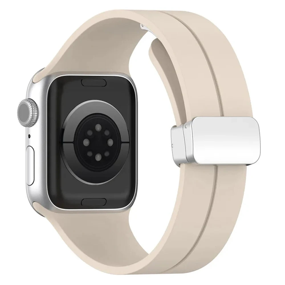 For Apple Watch band 45mm 41mm 49mm 44mm 42mm 46mm Magnetic Silicone band correa Apple Watch Series 10 9 8 7 SE 6 5 4 Ultra band