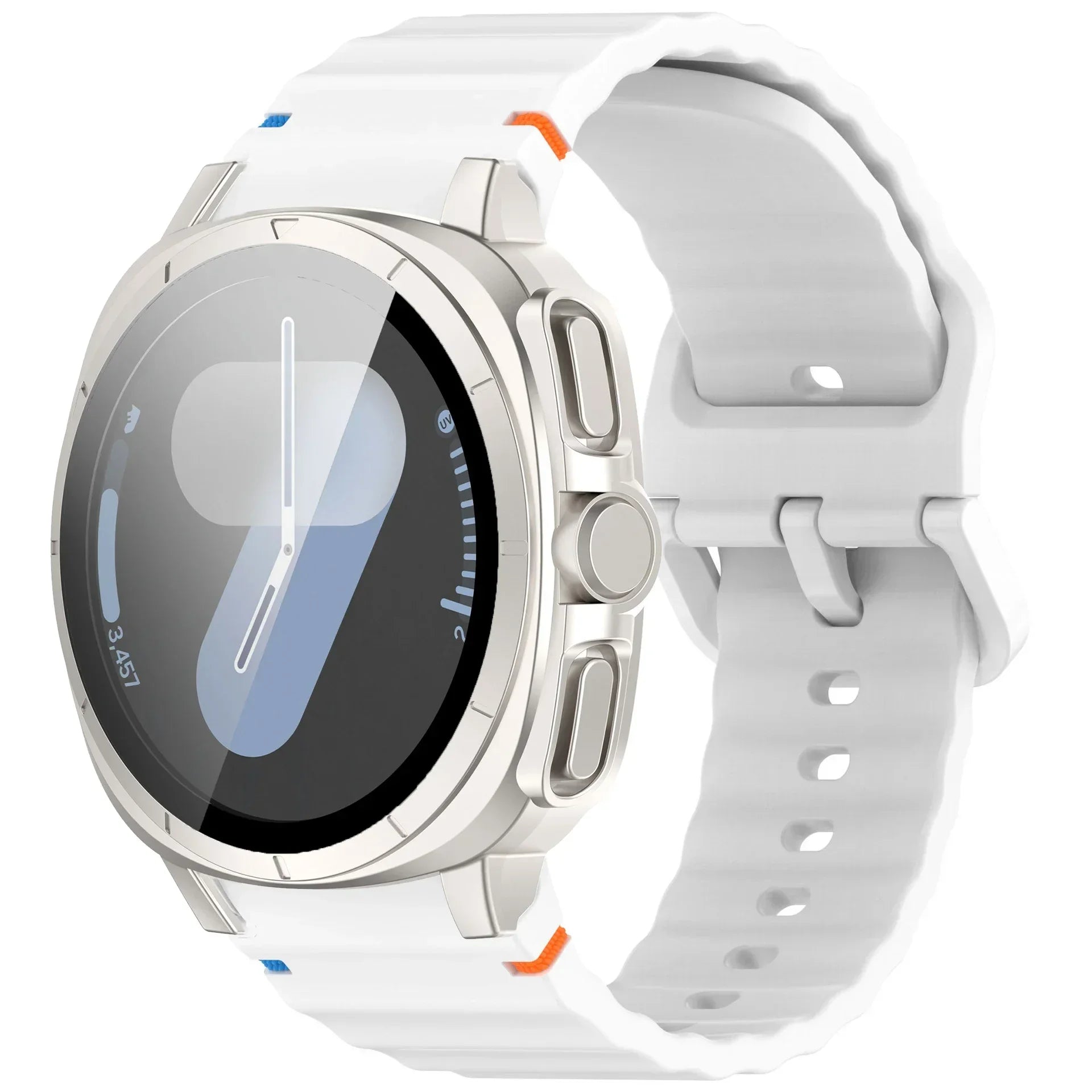 Case+Strap for Samsung Galaxy Watch 7 40mm 44mm Appearance Upgrade Ultra 47mm for Galaxy Watch 7 Sports silicone Bracelet