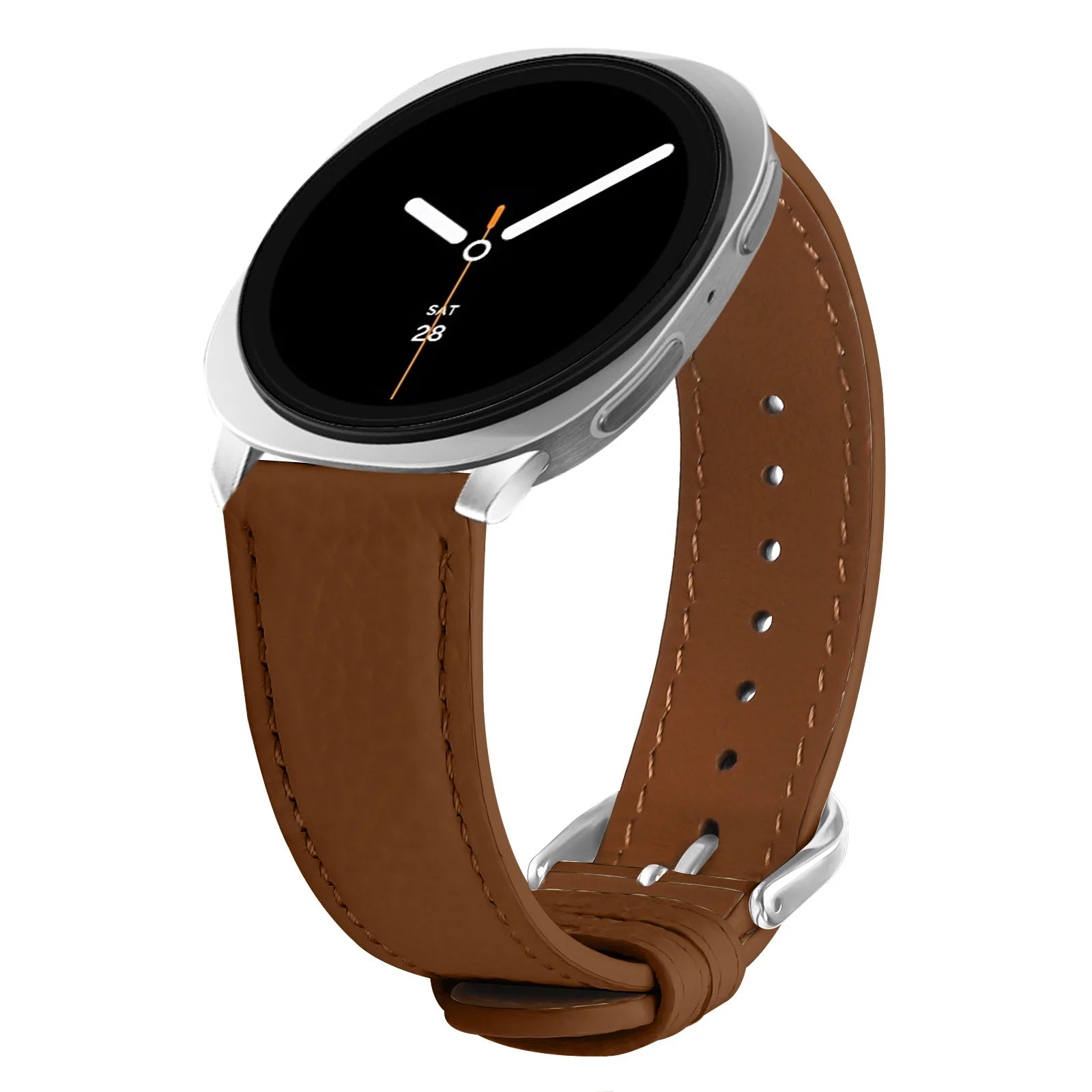 Leather Strap for Samsung Galaxy Watch 8 44mm 40mm Classic Wriststrap Quick Releas Bracelet Band for Watch 8 Classic Accessories