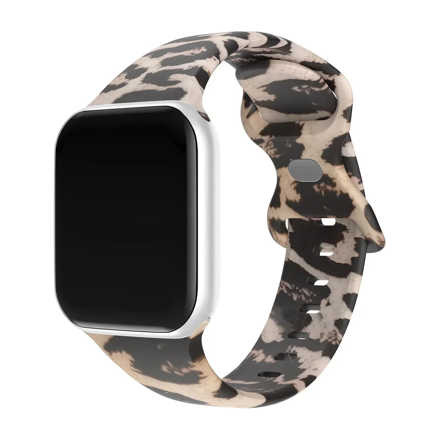 Printed Floral band For Apple Watch Ultra band 49mm 41mm 40mm 38mm 45mm 44mm 42mm Silicone band Apple Watch Series 9 8 7 SE 6 5 4 3